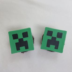 creeper cupcake